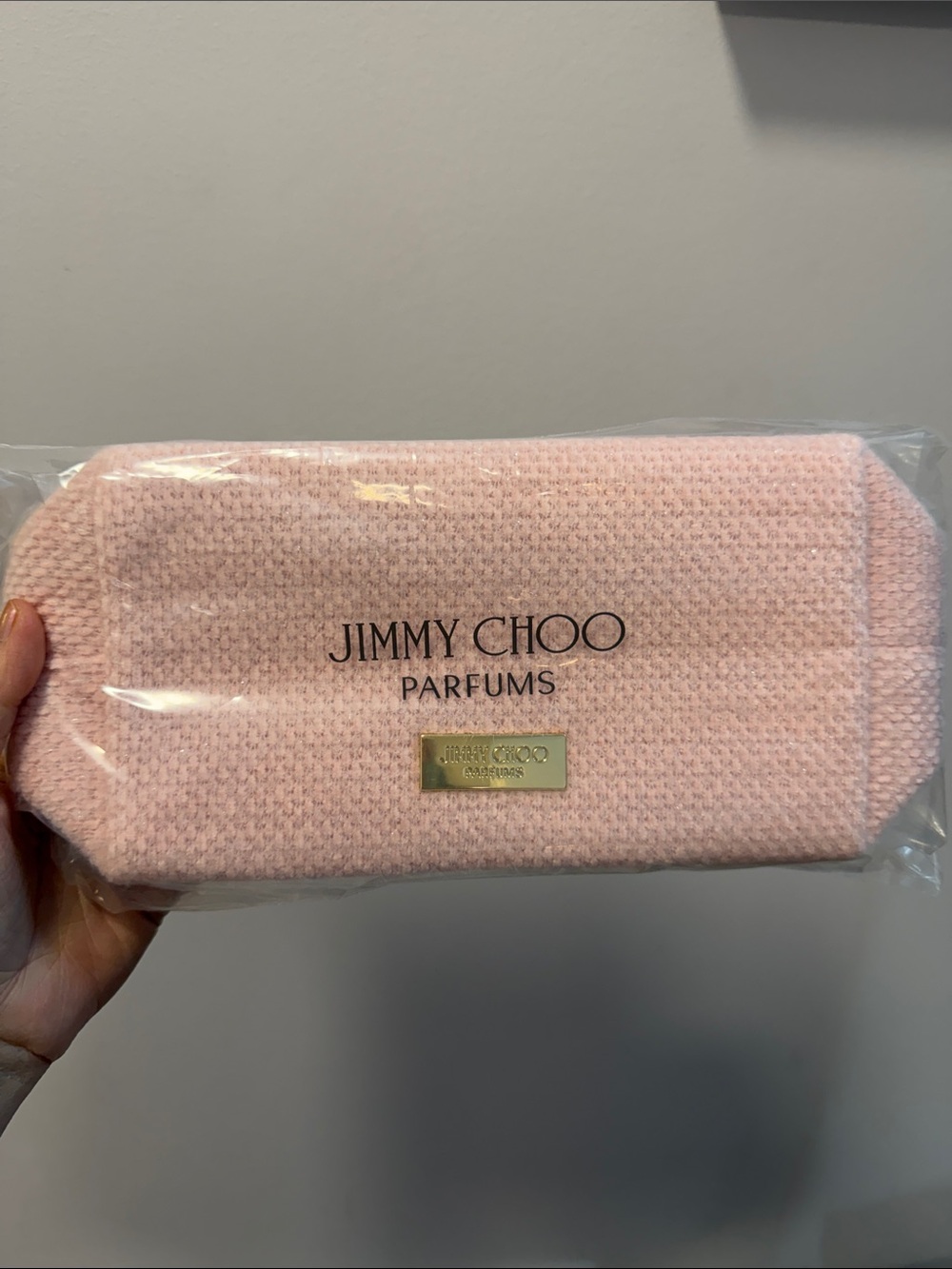 Pink cosmetic bag